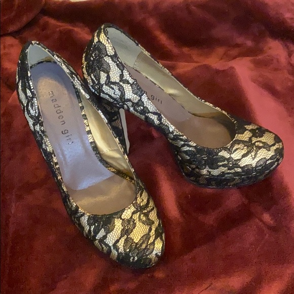 Madden Girl | Shoes | Madden Girl Lace Platform Heels | Poshmark